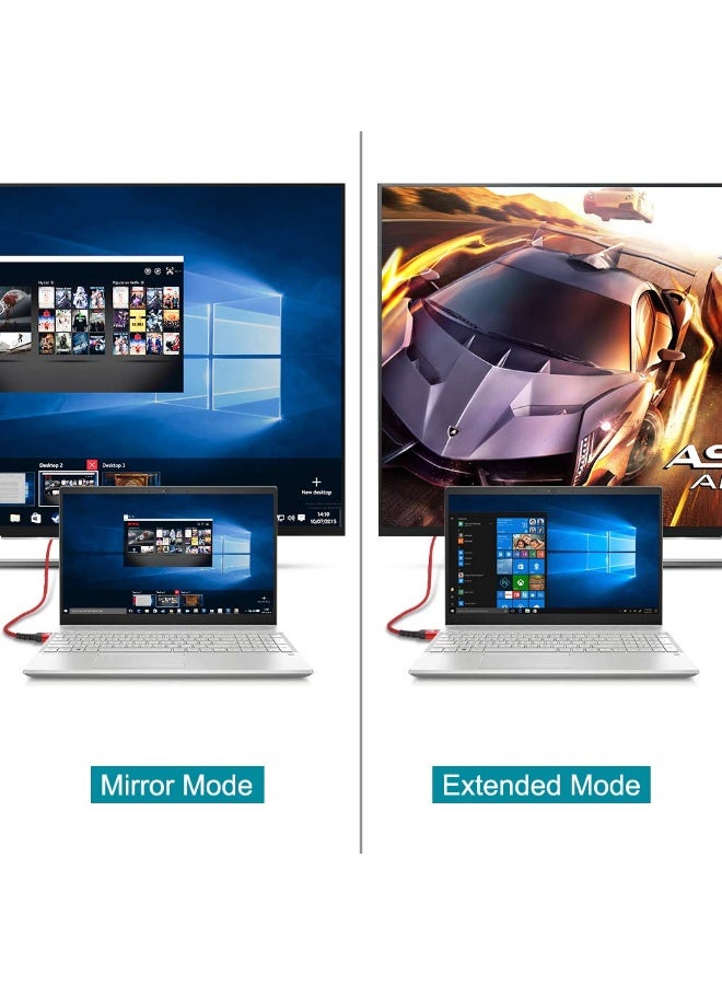 DisplayPort to DisplayPort Cable (1.8M) , 4K DisplayPort 1.2 Cable[4K@60Hz, 2K@165Hz, 2K@144Hz], 1.2 DP to DP Cable Gold-Plated Nylon Braided High Speed - Image 5